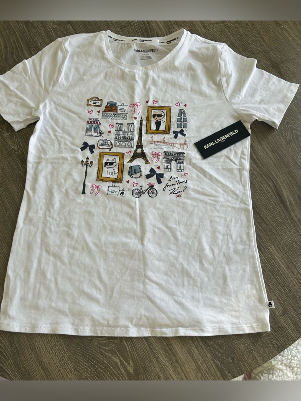 Karl Lagerfeld T-Shirt . Size S. NEW
